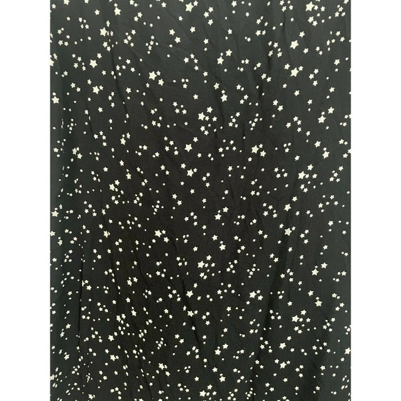 Zara Basic Star Print Ruffle Back Mini Shift Dress - Picture 6 of 7